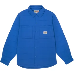 STSSY QUILTED FATIGUE SHIRT // BLUE