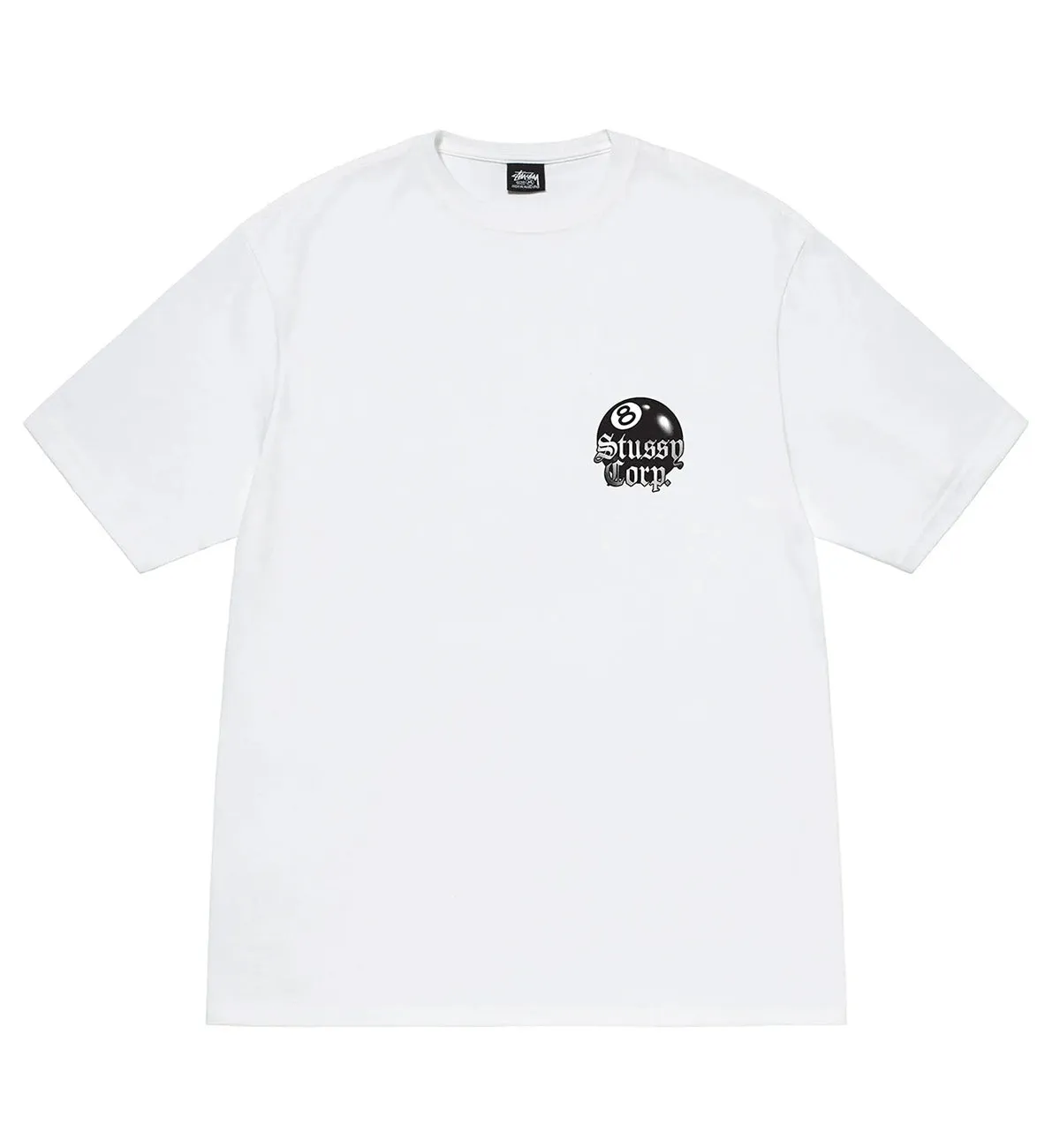Stussy 8 Ball Corp Tee (White)