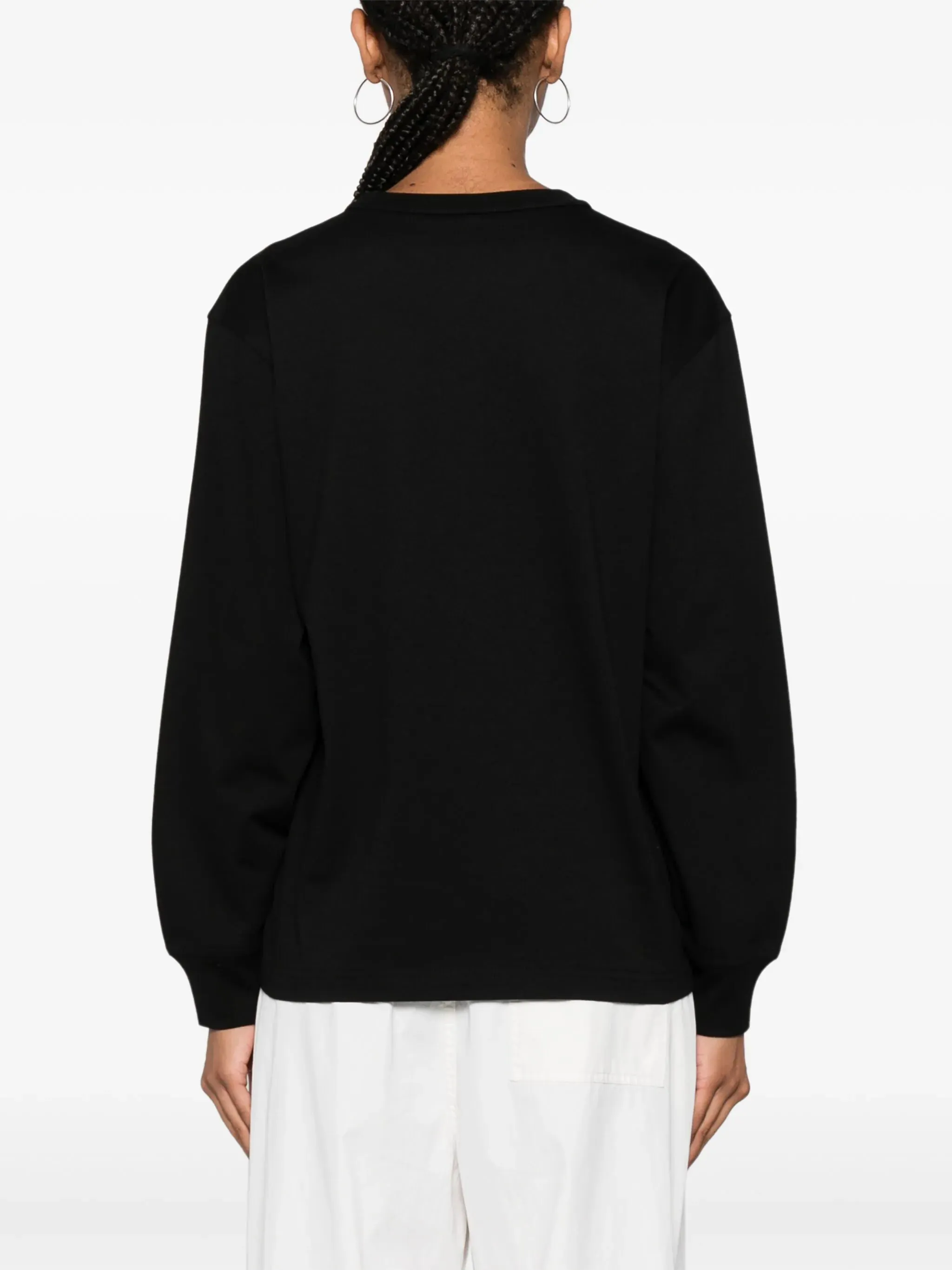 T BY ALEXANDER WANG - Women Essential Puff Logo Jersey Long Sleeve Tee