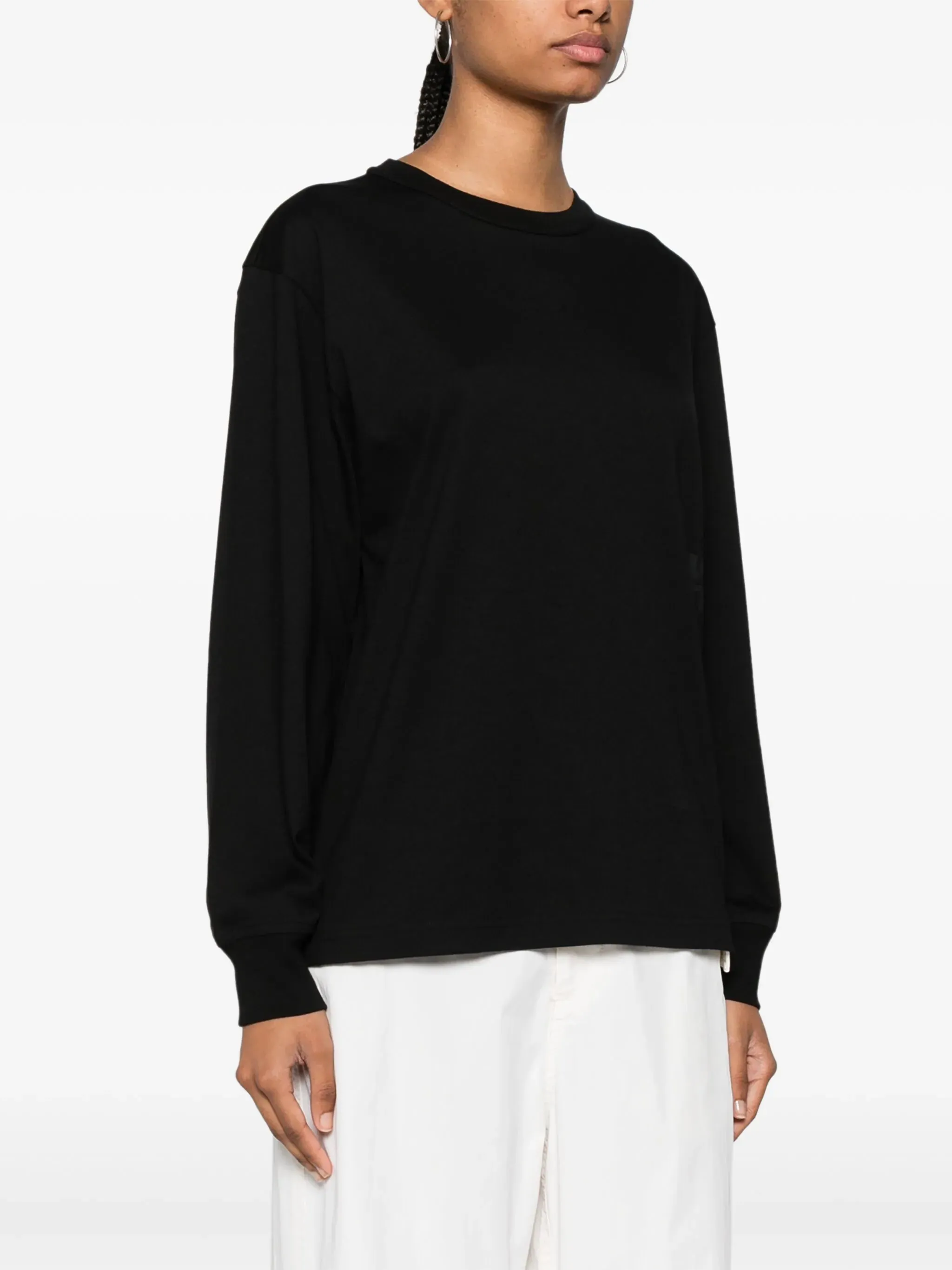 T BY ALEXANDER WANG - Women Essential Puff Logo Jersey Long Sleeve Tee