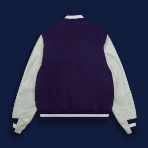 THE ALBANY - Purple Melton Wool/White Leather Contemporary Fit
