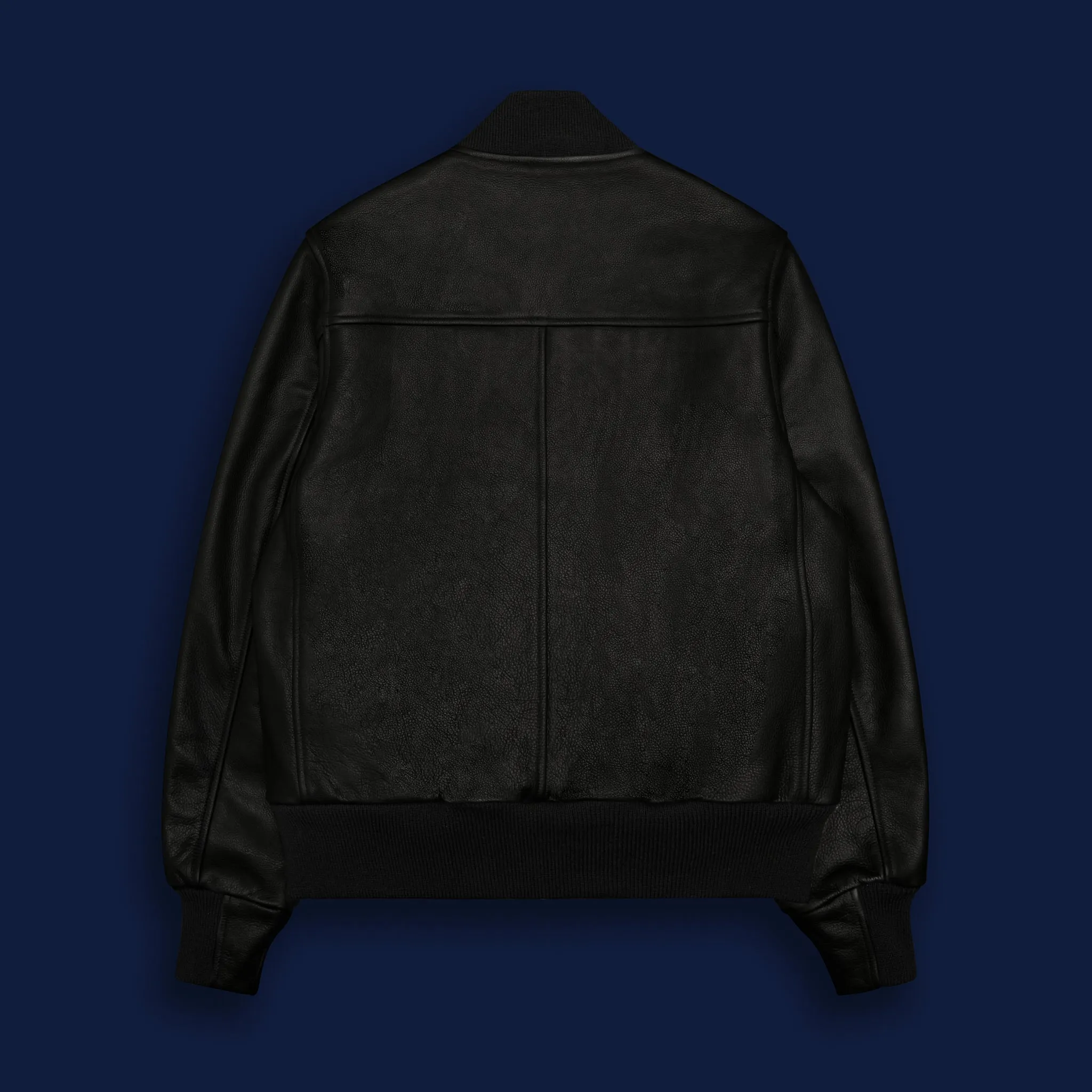 THE ASHBURY - Black Leather Contemporary Fit