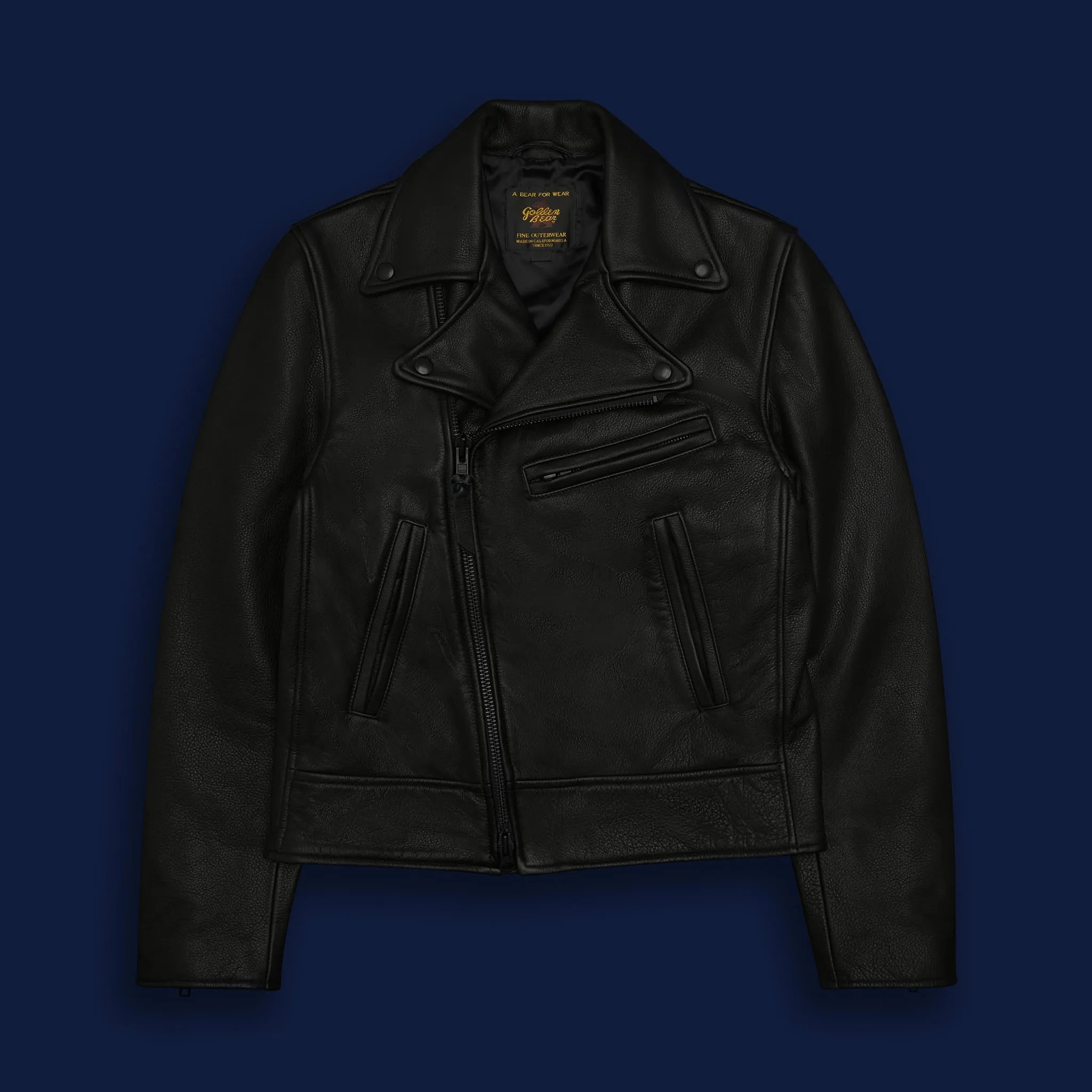 THE BRANNAN - Black Leather Contemporary Fit