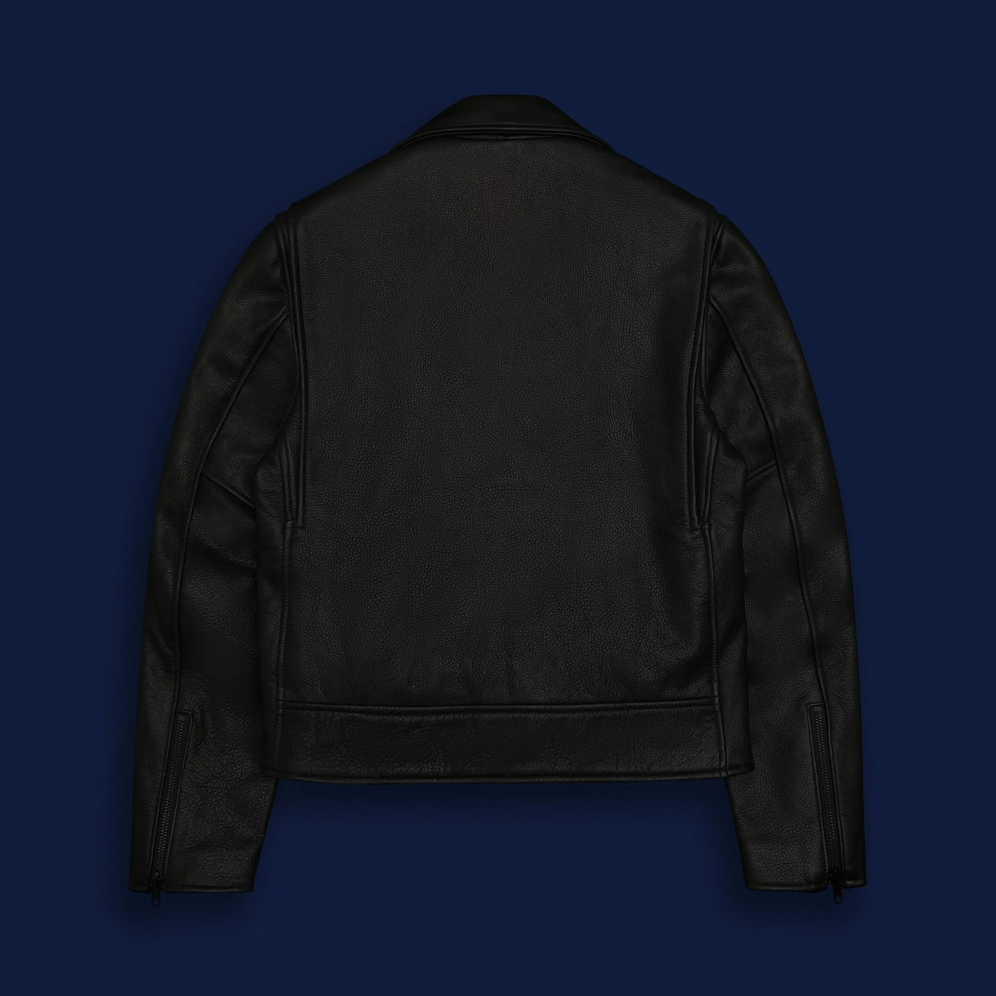 THE BRANNAN - Black Leather Contemporary Fit