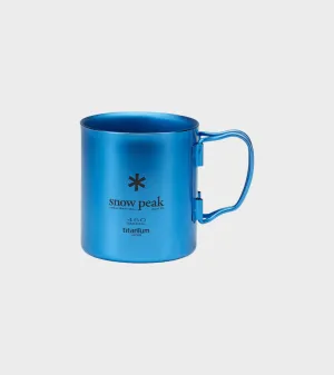 Titanium Double Wall Mug 450ml Blue