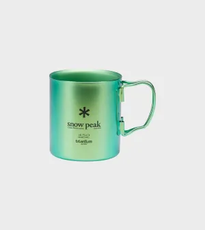 Titanium Double Wall Mug 450ml Green