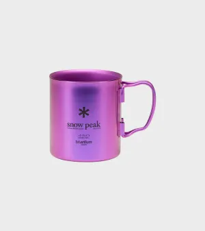 Titanium Double Wall Mug 450ml Purple