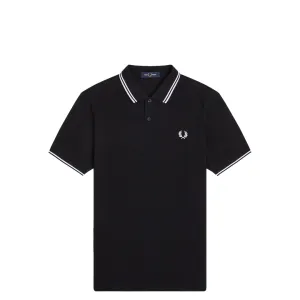 TWIN TIPPED PIQU SHIRT BLACK