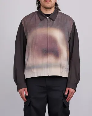 UNDERCOVER Wool Bosisio Crop Jacket Dark Brown