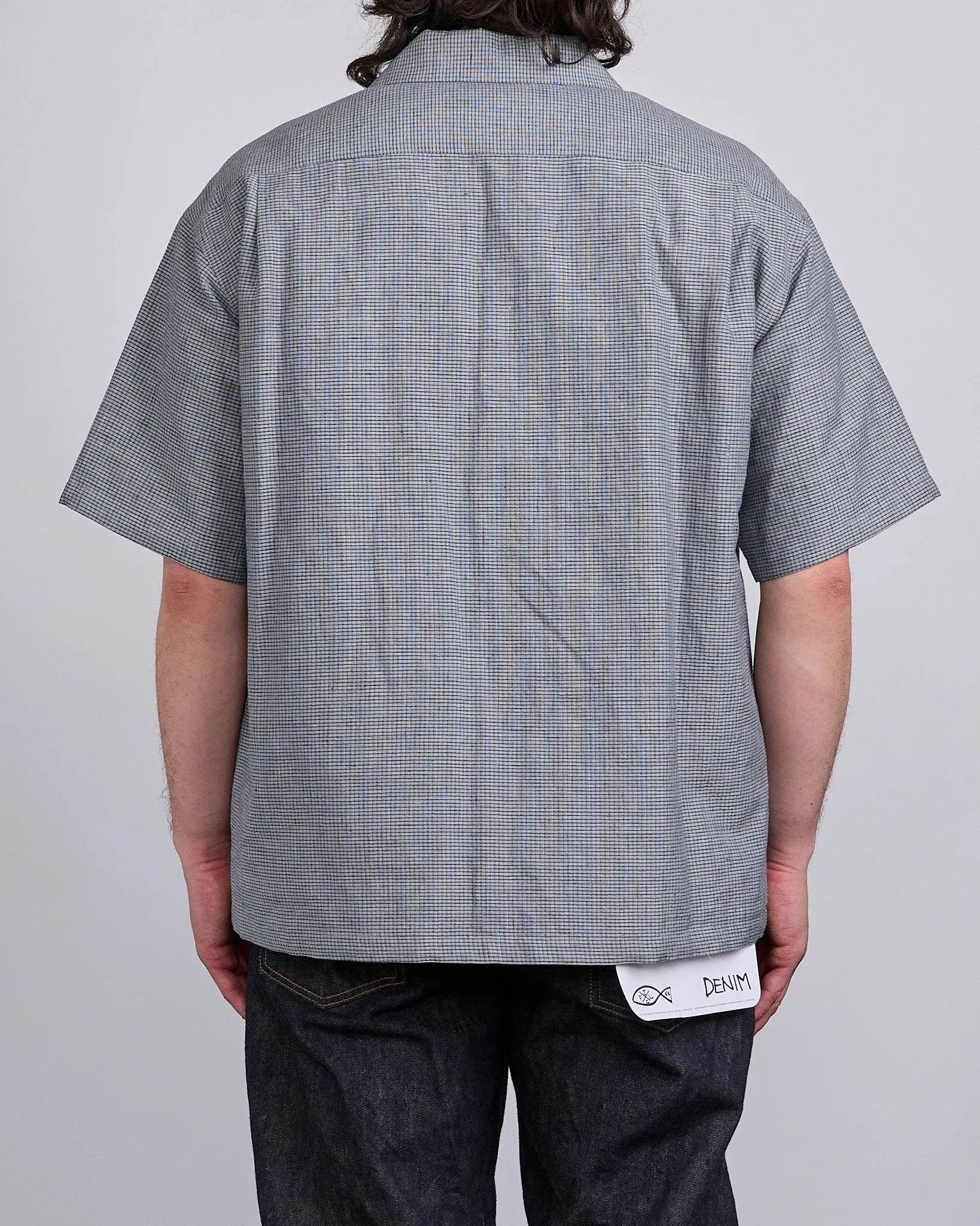 visvim Wallis Down Button Shirt SS Santome Grey
