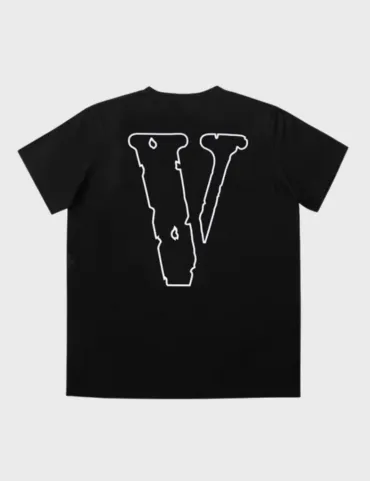 Vlone With Heartbeat Logo T-shirt SS23 (Black)