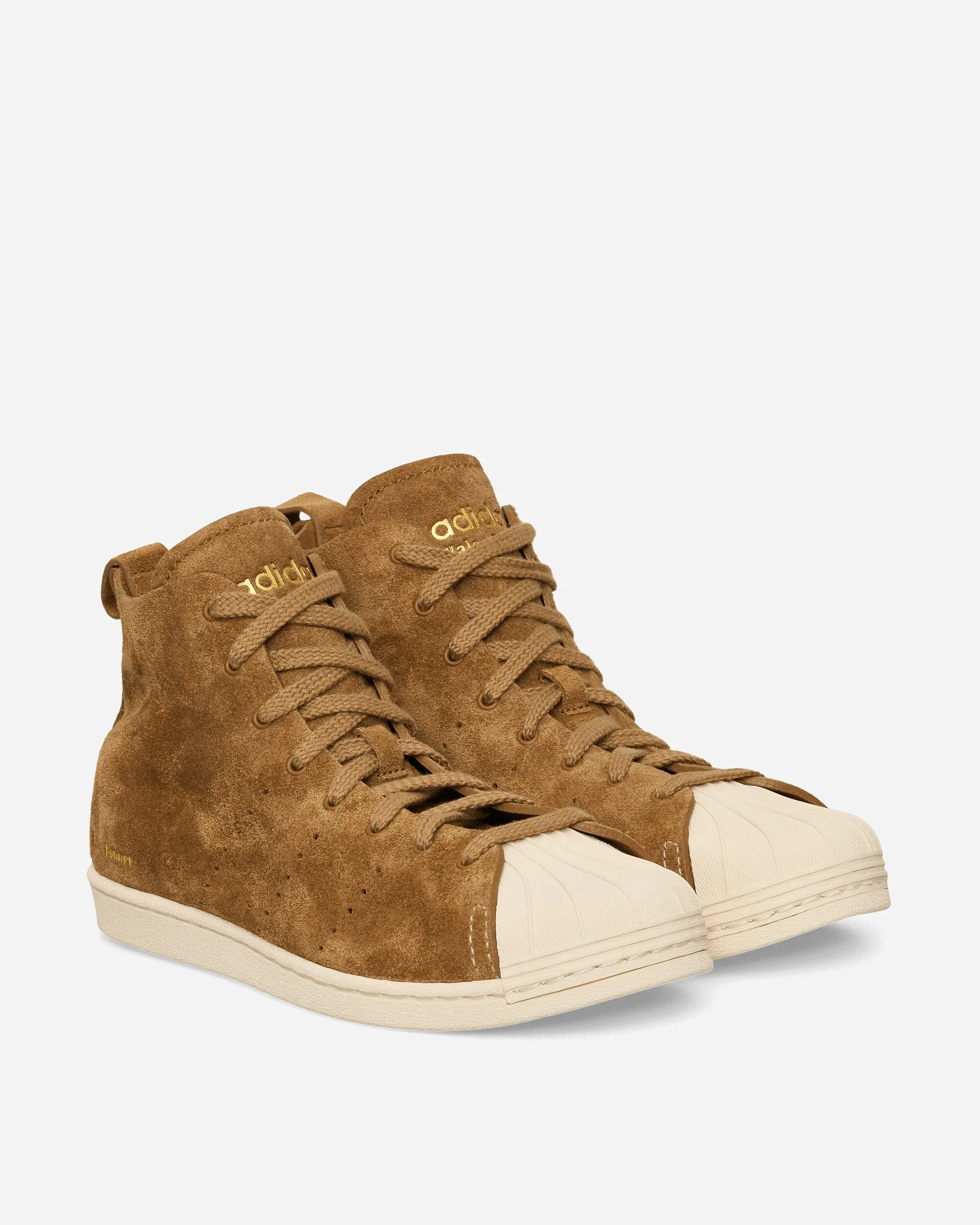 Wales Bonner Superstar High Sneakers Brown / Wonder White
