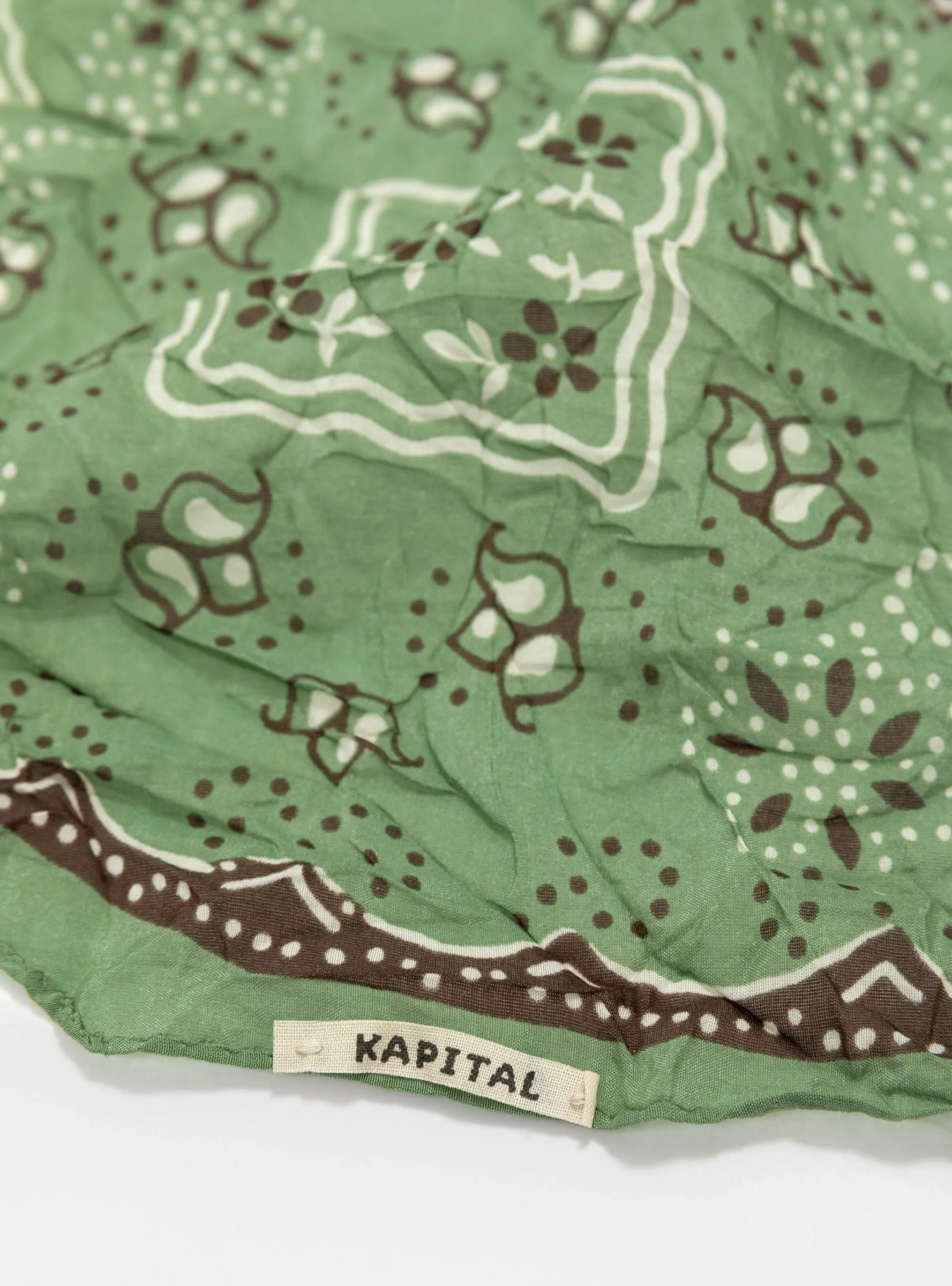 WASHER Silk Neckerchief Light Green