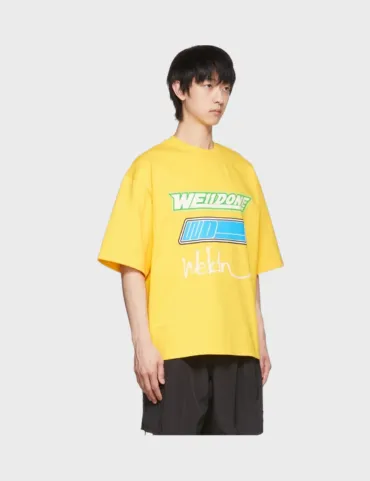 WE11DONE Reflective Logo Tee