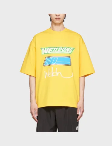 WE11DONE Reflective Logo Tee