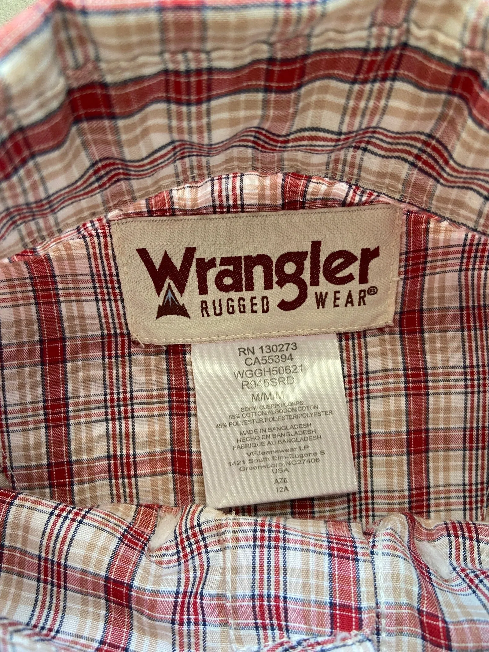 Wrangler Rugged Wear Work Shirt - M