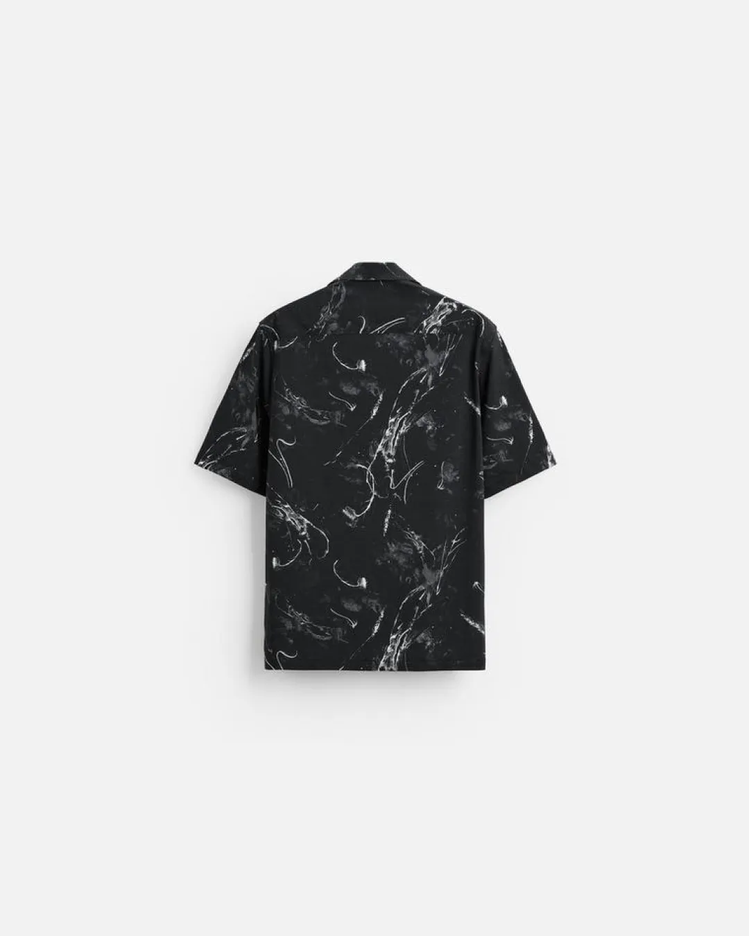 ZARA Men's Black Short-Sleeve Shirts